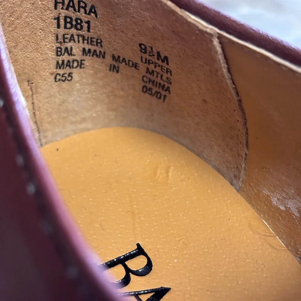 BASS Men's Brown Leather Oxfords 